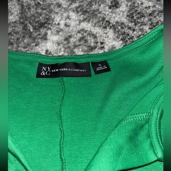 New York & Company Sleeveless Green Buisness Casual Dress Size: Small - Picture 4 of 4